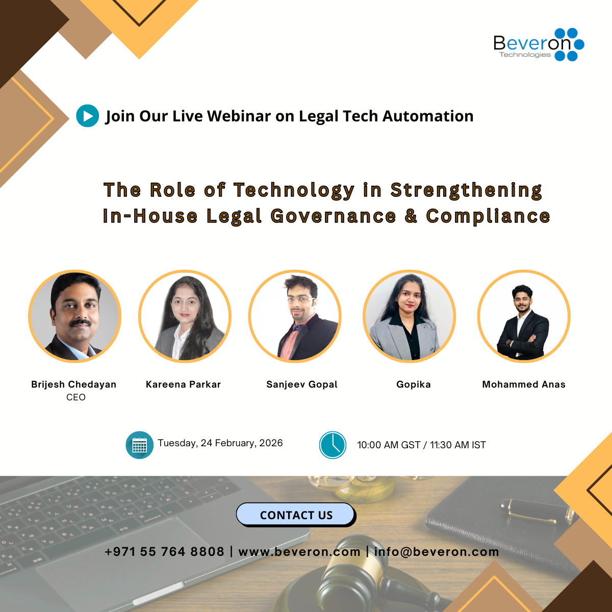 The Role of Technology in Strengthening In-House Legal Governance & Compliance