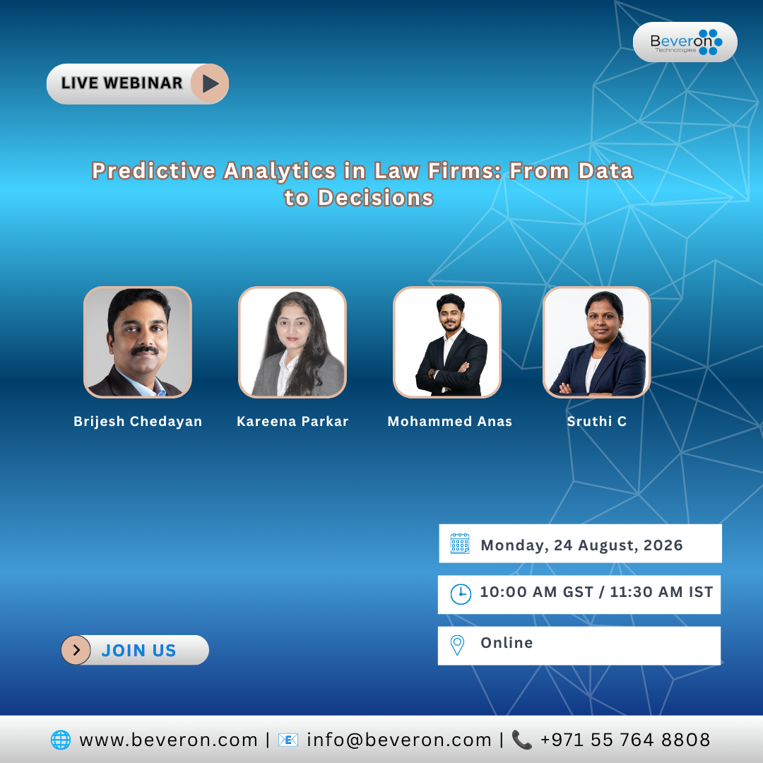 Predictive Analytics in Law Firms: From Data to Decisions &ndash; webinar poster