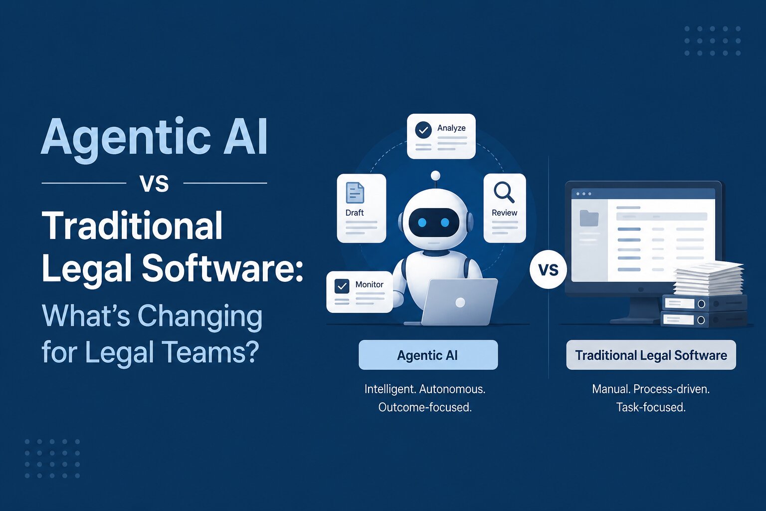 Agentic AI vs Traditional Legal Software: What's Changing for Legal Teams?