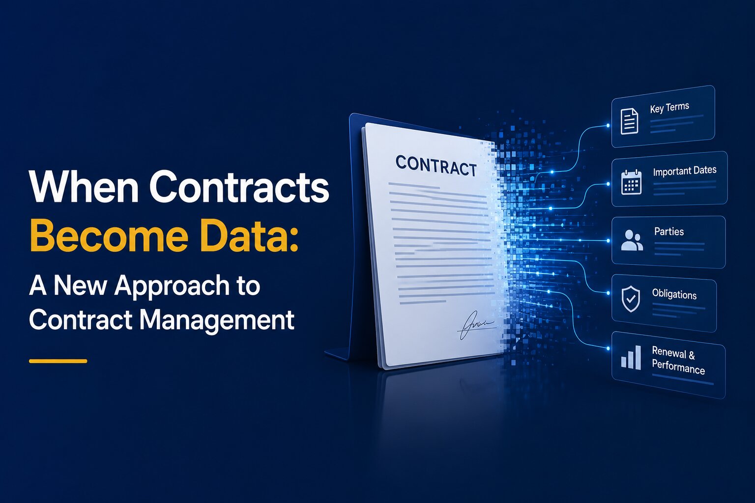 When Contracts Become Data: A New Approach to Contract Management