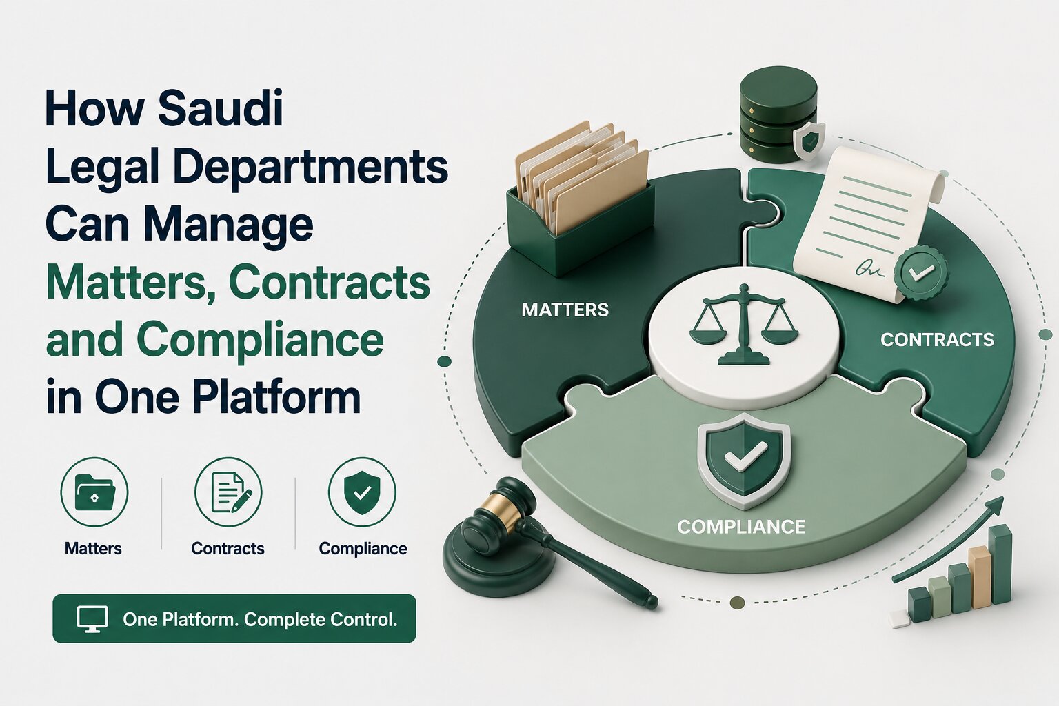 How Saudi Legal Departments Can Manage Matters, Contracts and Compliance in One Platform