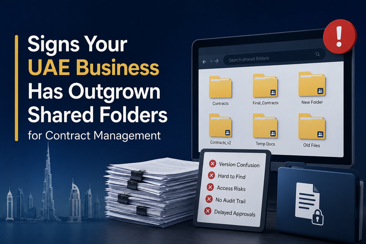 Signs Your UAE Business Has Outgrown Shared Folders for Contract Management