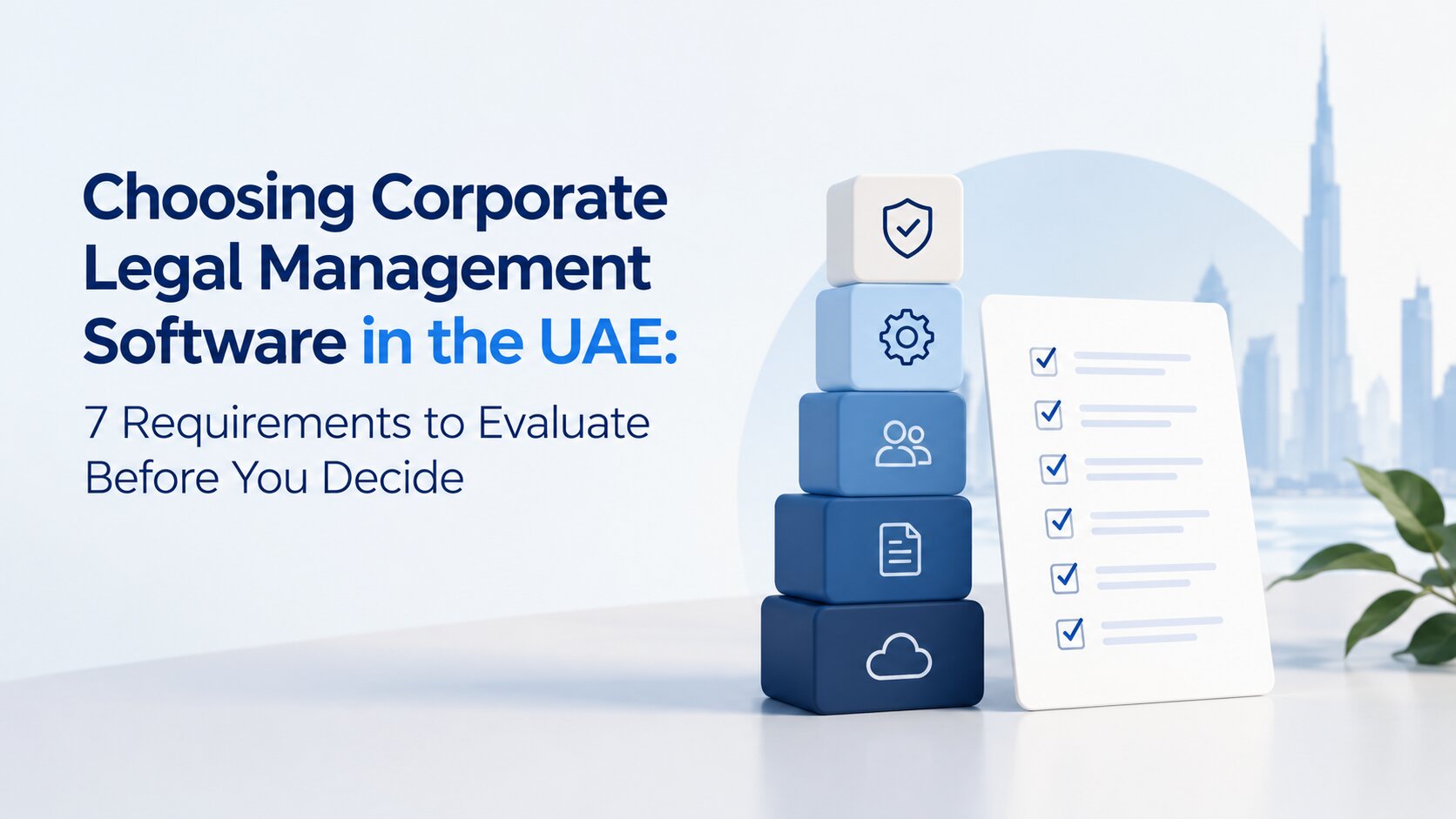 Choosing Corporate Legal Management Software in the UAE: 7 Requirements to Evaluate Before You Decide