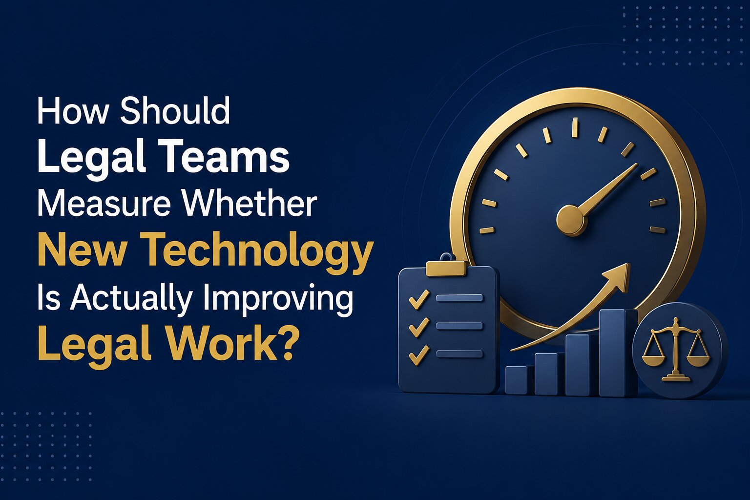 How Should Legal Teams Measure Whether New Technology Is Actually Improving Legal Work?