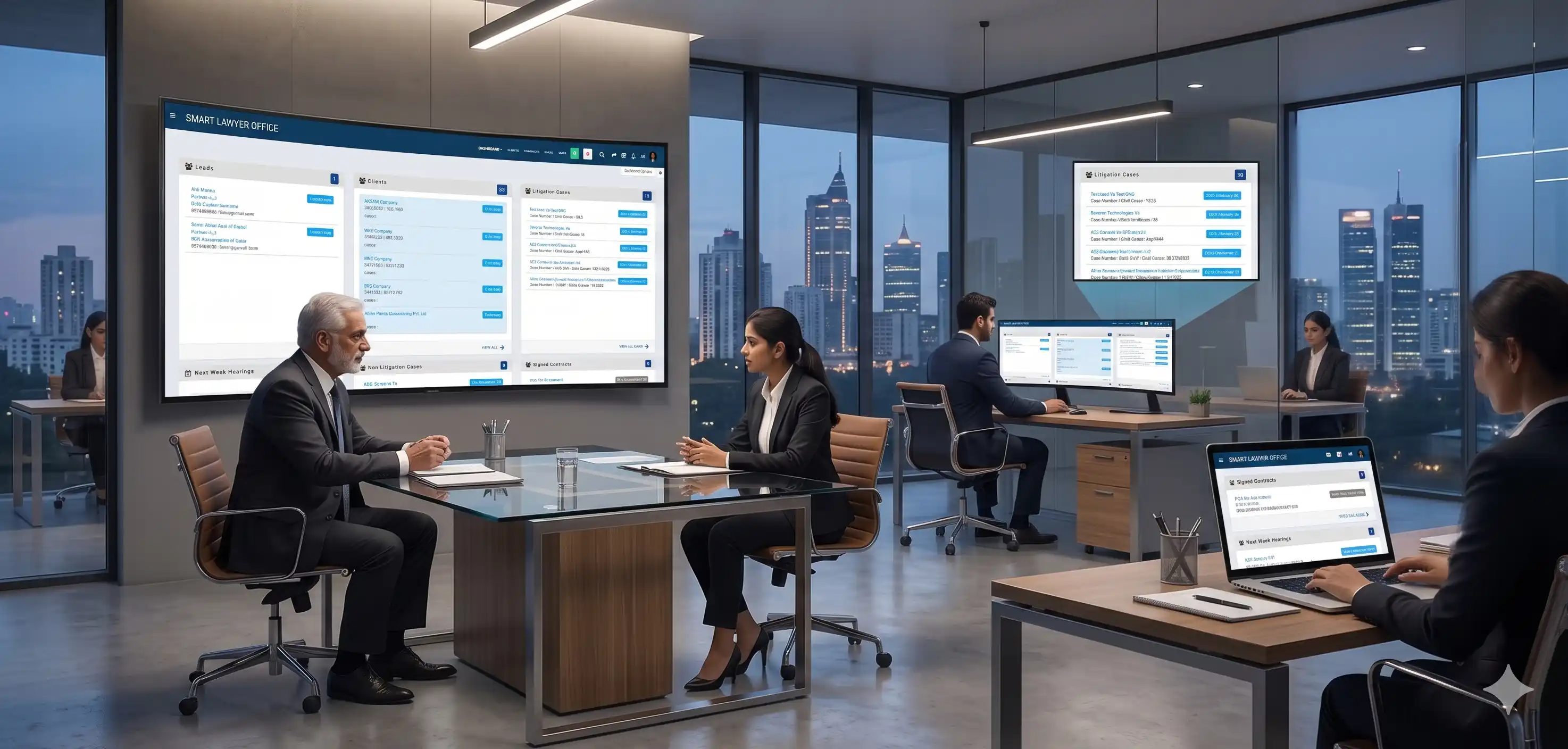 Smart Lawyer Office litigation management and case tracking dashboard for Indian law firms