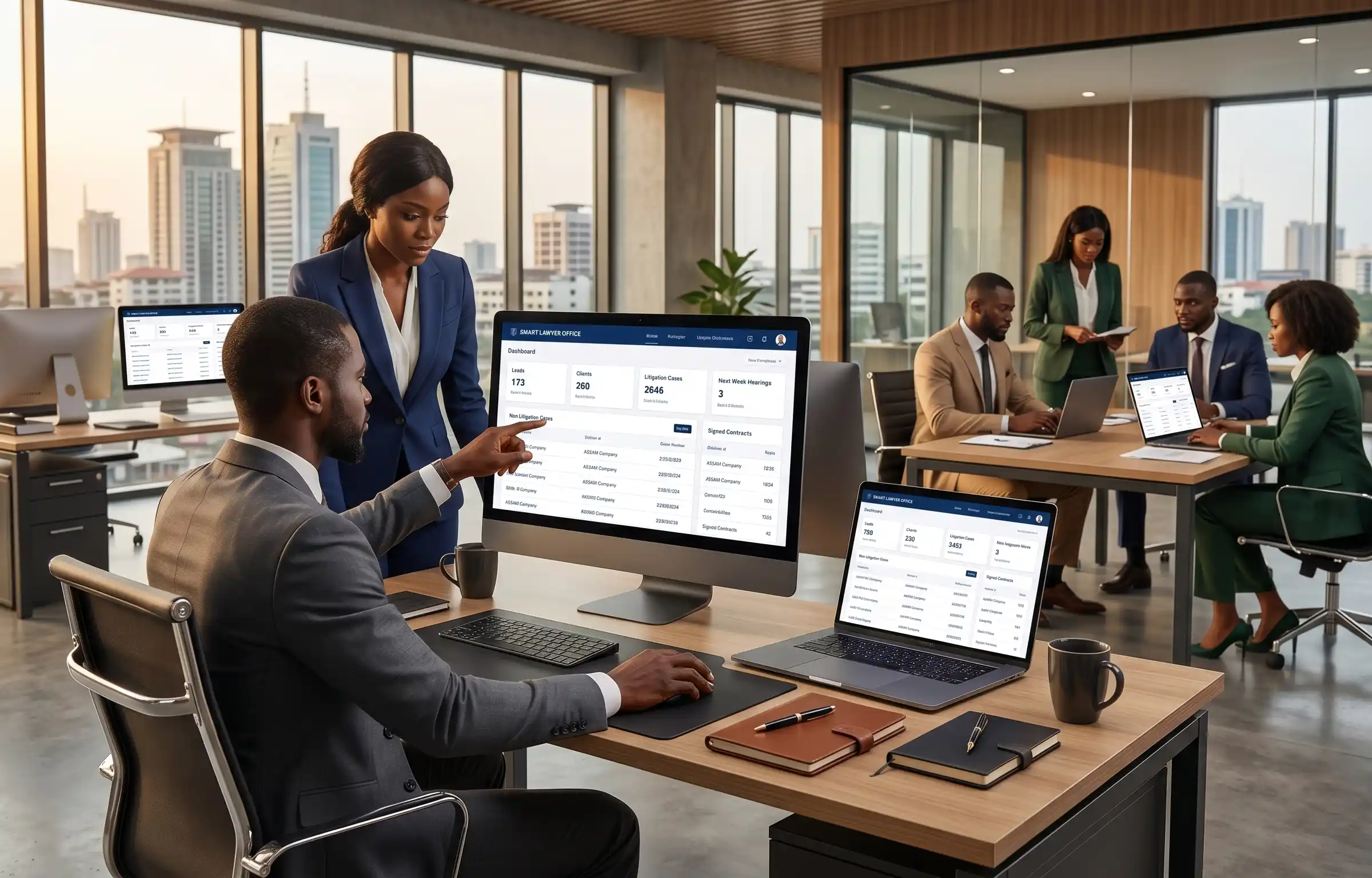 Smart Lawyer Office litigation management and case tracking dashboard for Nigerian law firms