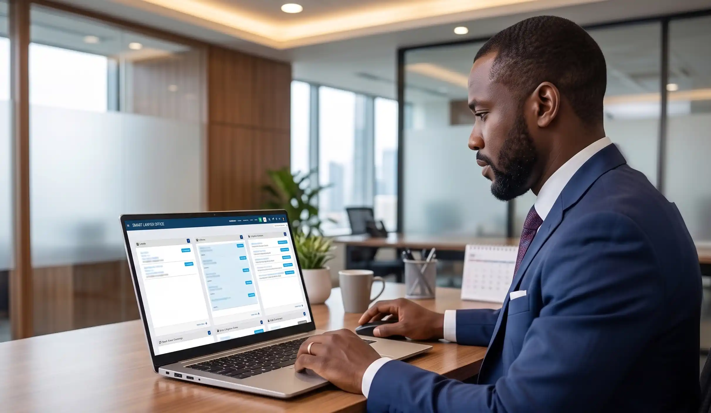 Smart Lawyer Office software dashboard for legal practitioners in Nigeria showing case management and litigation tracking