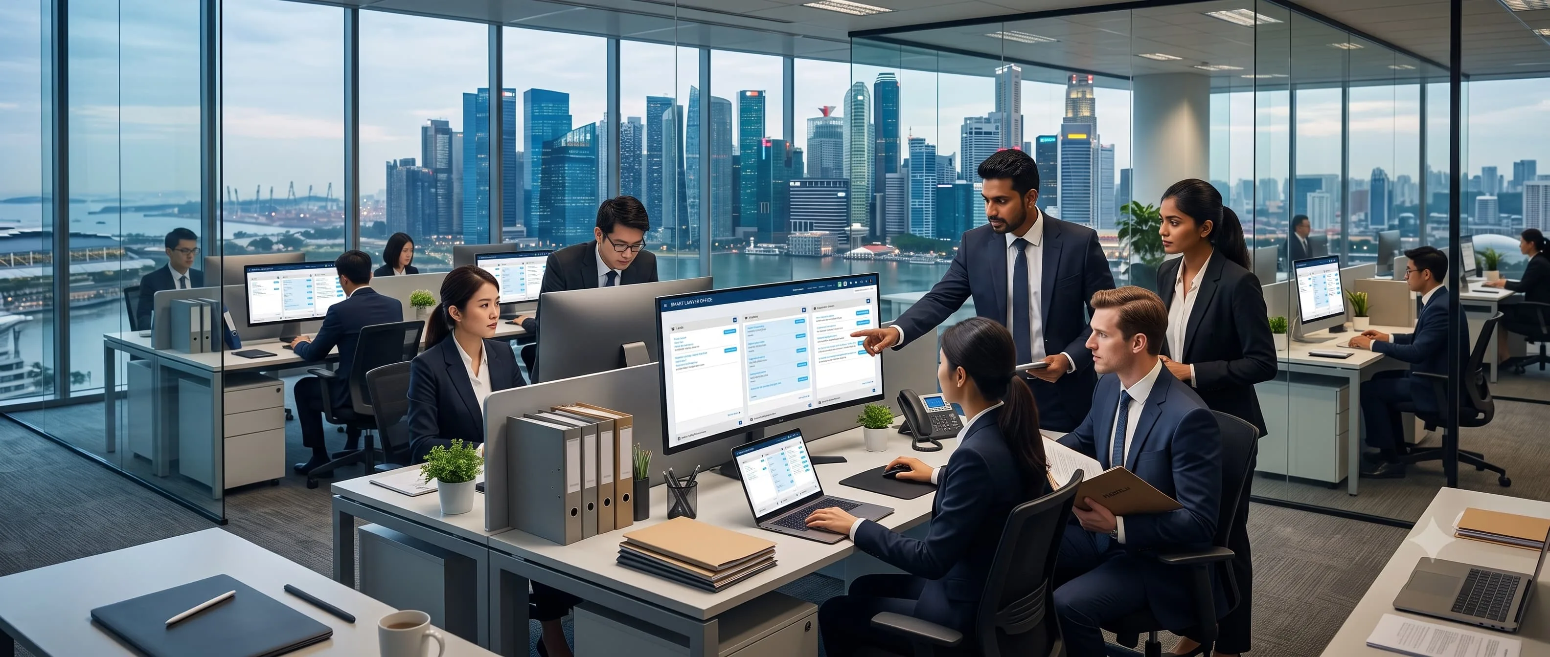 Smart Lawyer Office litigation management and case tracking dashboard for Singapore law firms