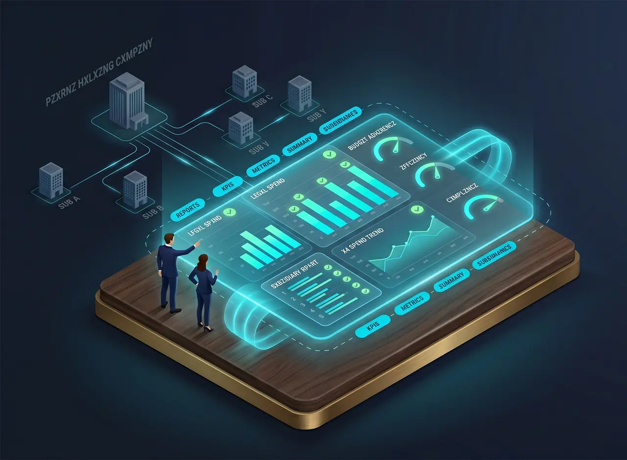 Legal expense, spend and analytical insights tracked against every matter and entity for a holding group in Smart Legal Counsel