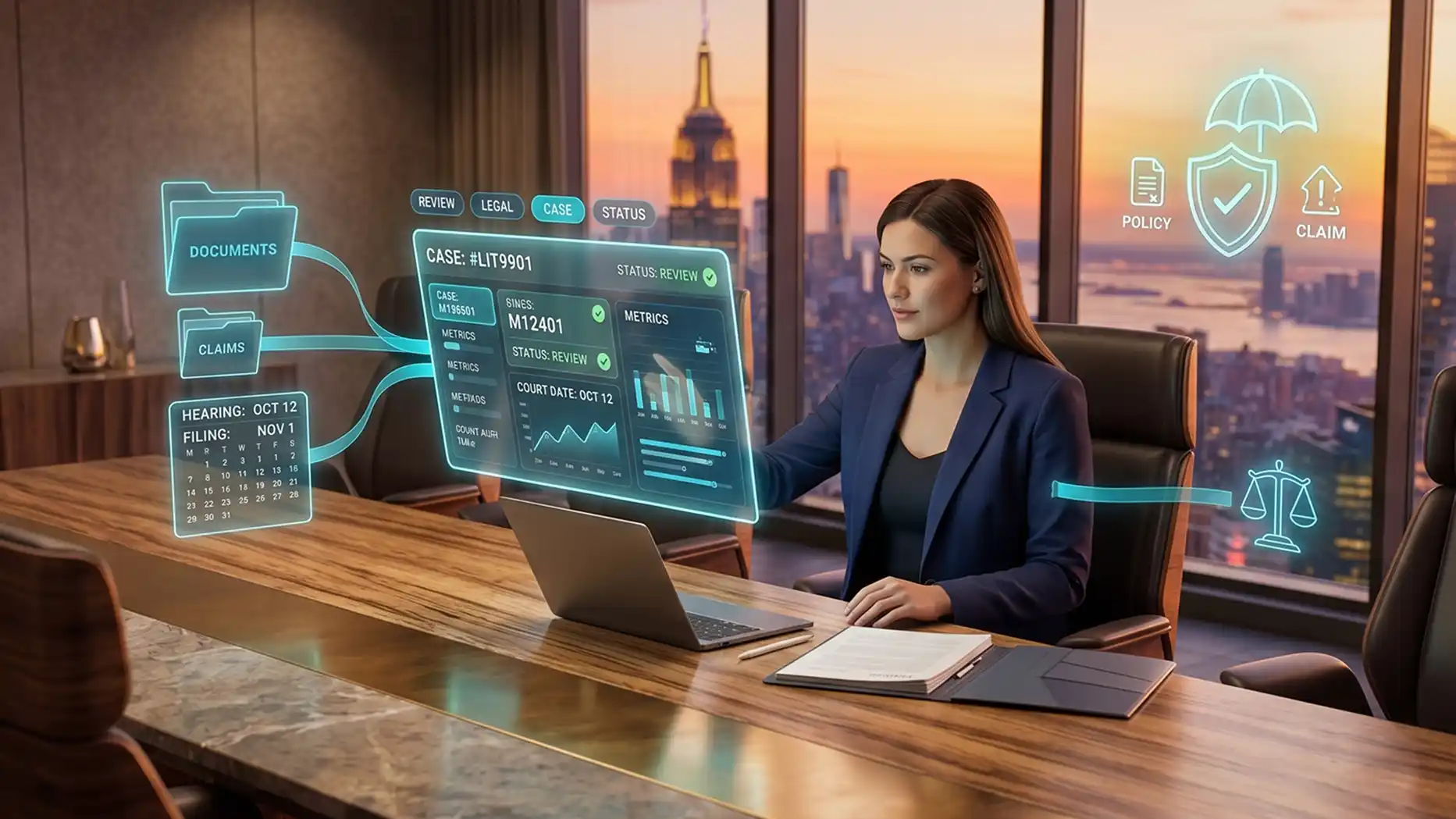 Claims dispute, coverage litigation and legal case and matter management software for an Insurance Companies legal department in Smart Legal Counsel
