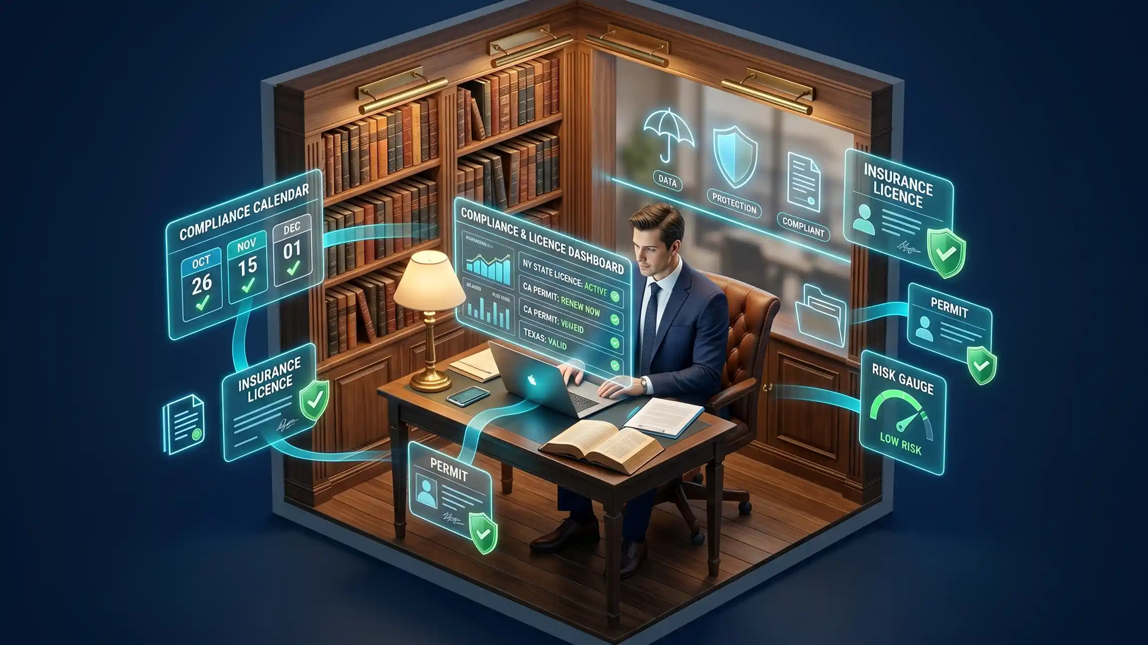 Compliance management, trade licence management and subrogation recovery tracking software for Insurance Companies in Smart Legal Counsel