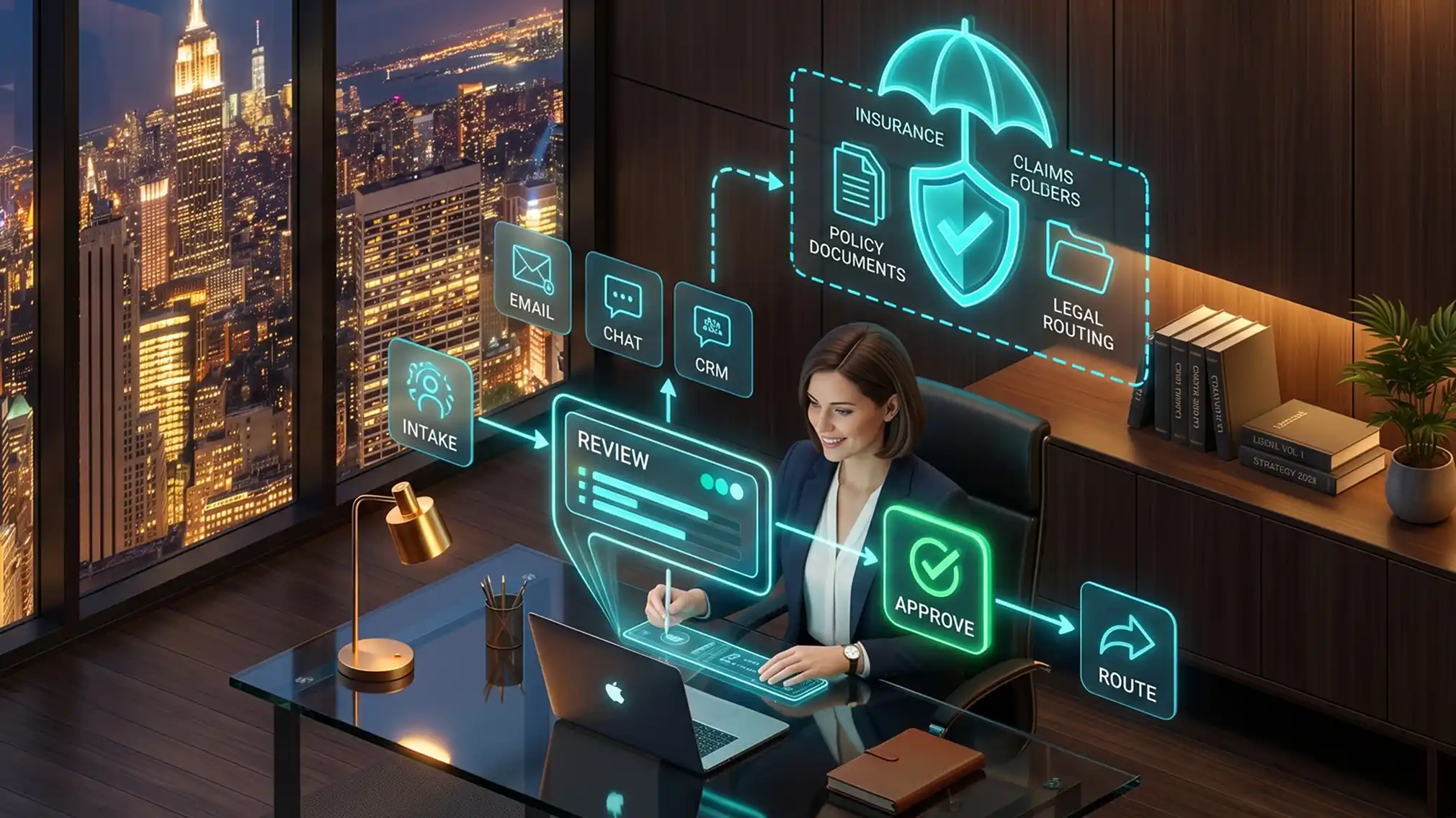 Legal intake, vendor and panel approval and workflow automation software for an Insurance Companies legal department in Smart Legal Counsel
