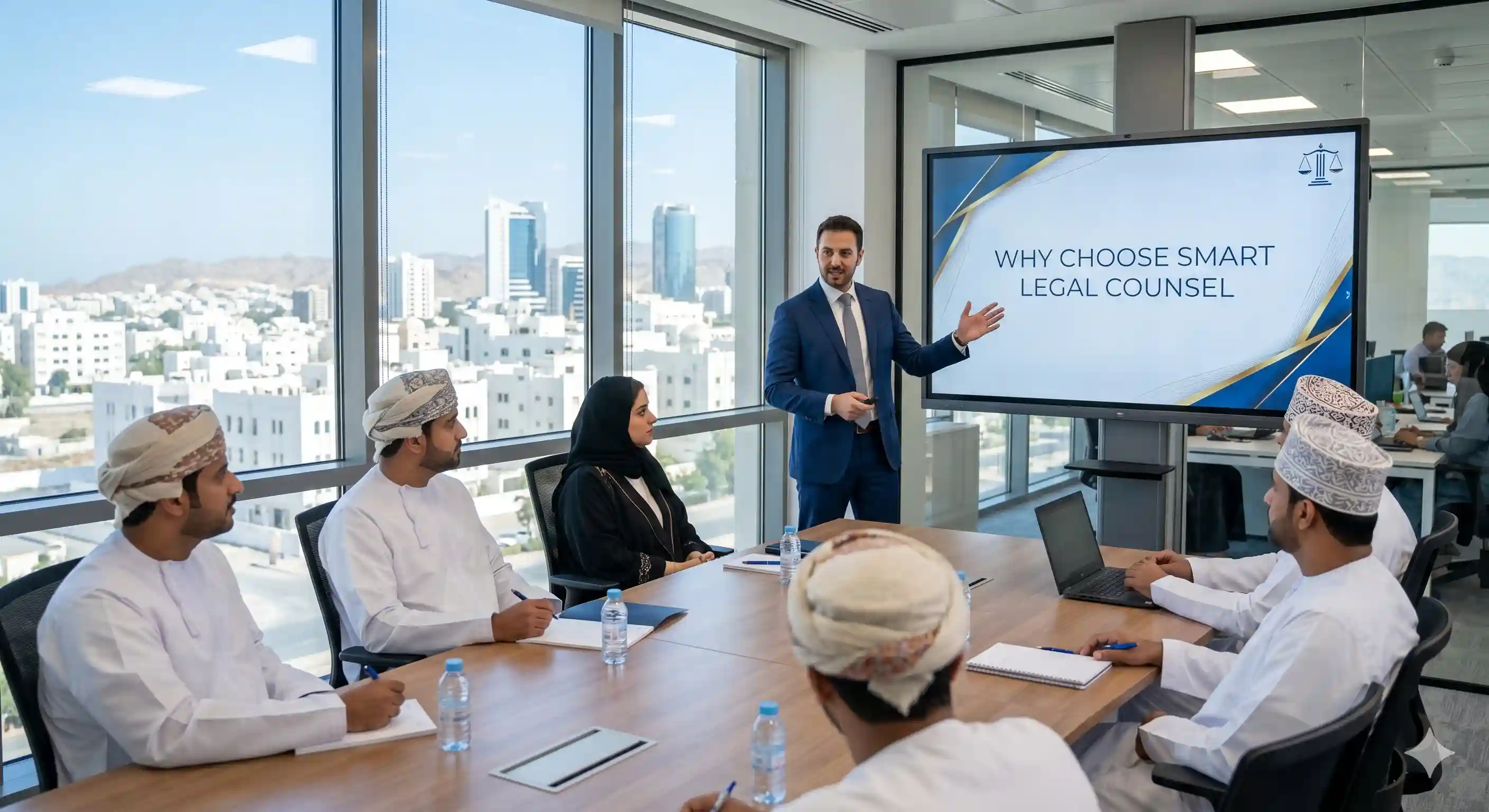 Matter management software interface by Smart Legal Counsel for corporate legal teams in Oman