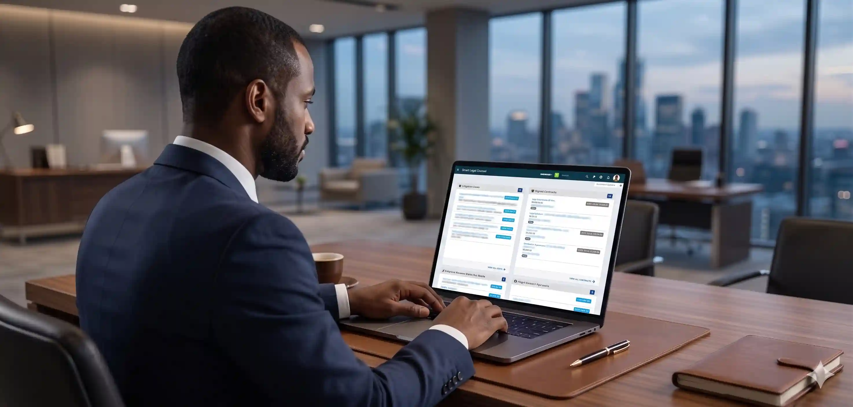 Matter management software interface by Smart Legal Counsel for Sudan enterprises