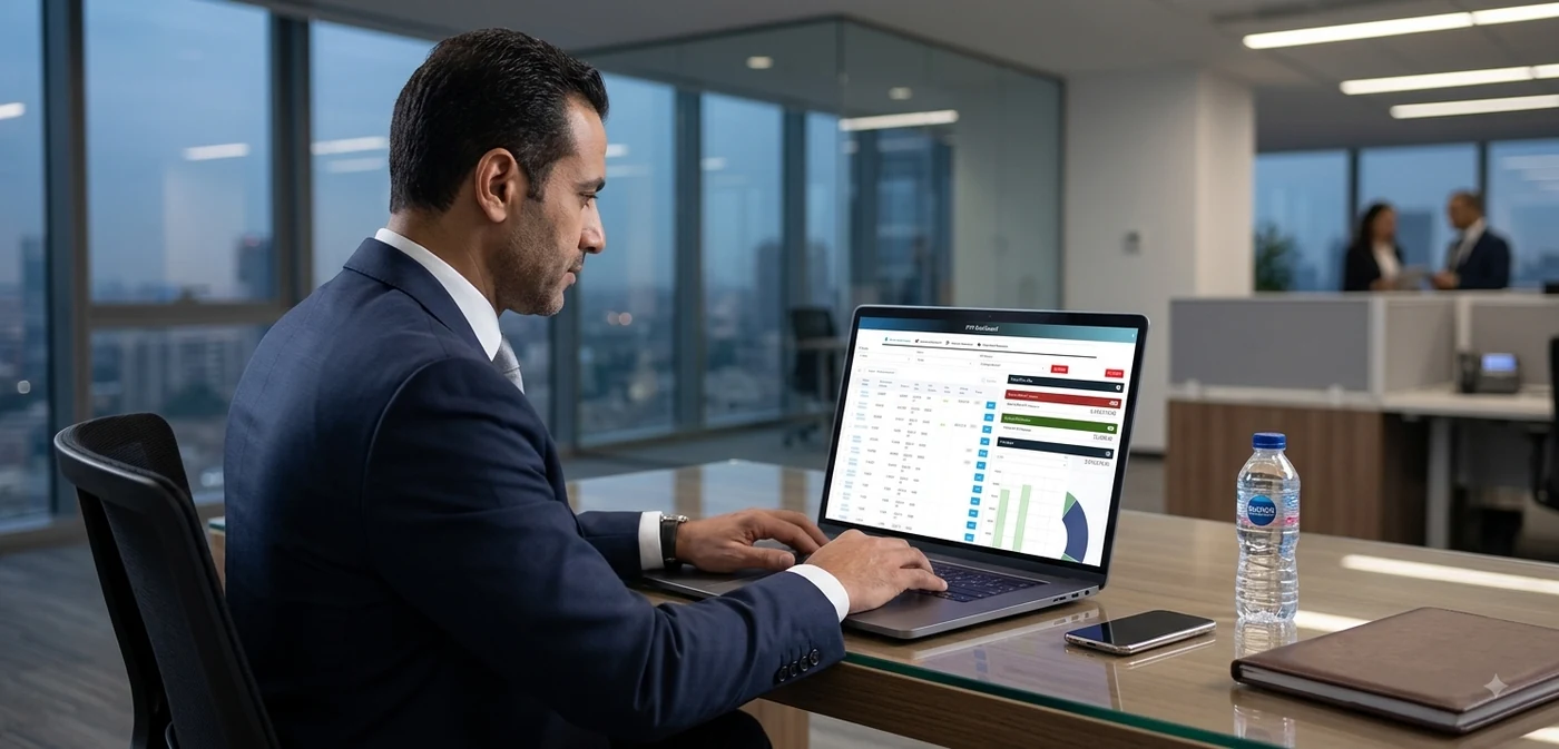 AI-automated debt recovery management dashboard for banks, finance companies and collection agencies in Egypt showing account allocation and payment recovery
