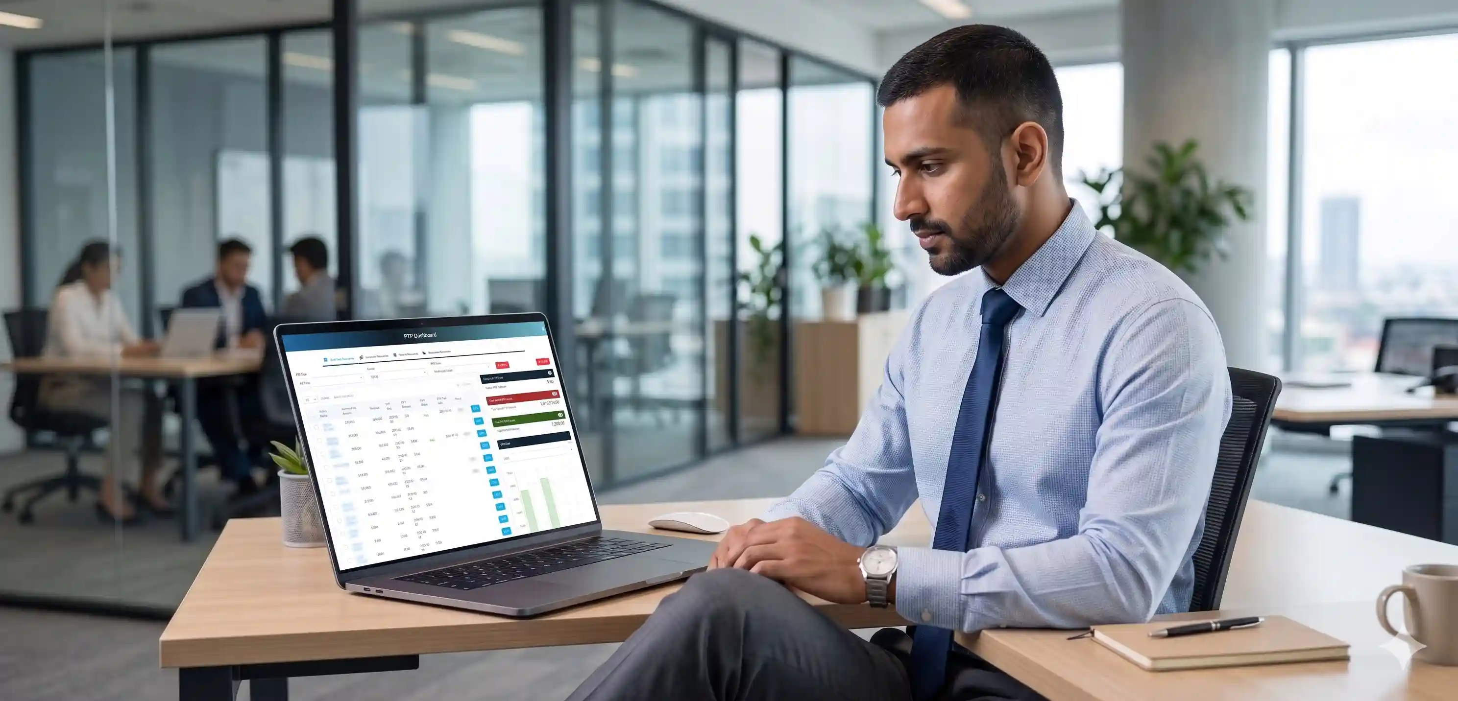 Smart Debt Collection accounts receivable management system dashboard for Indian financial institutions showing collection tracking and payment recovery