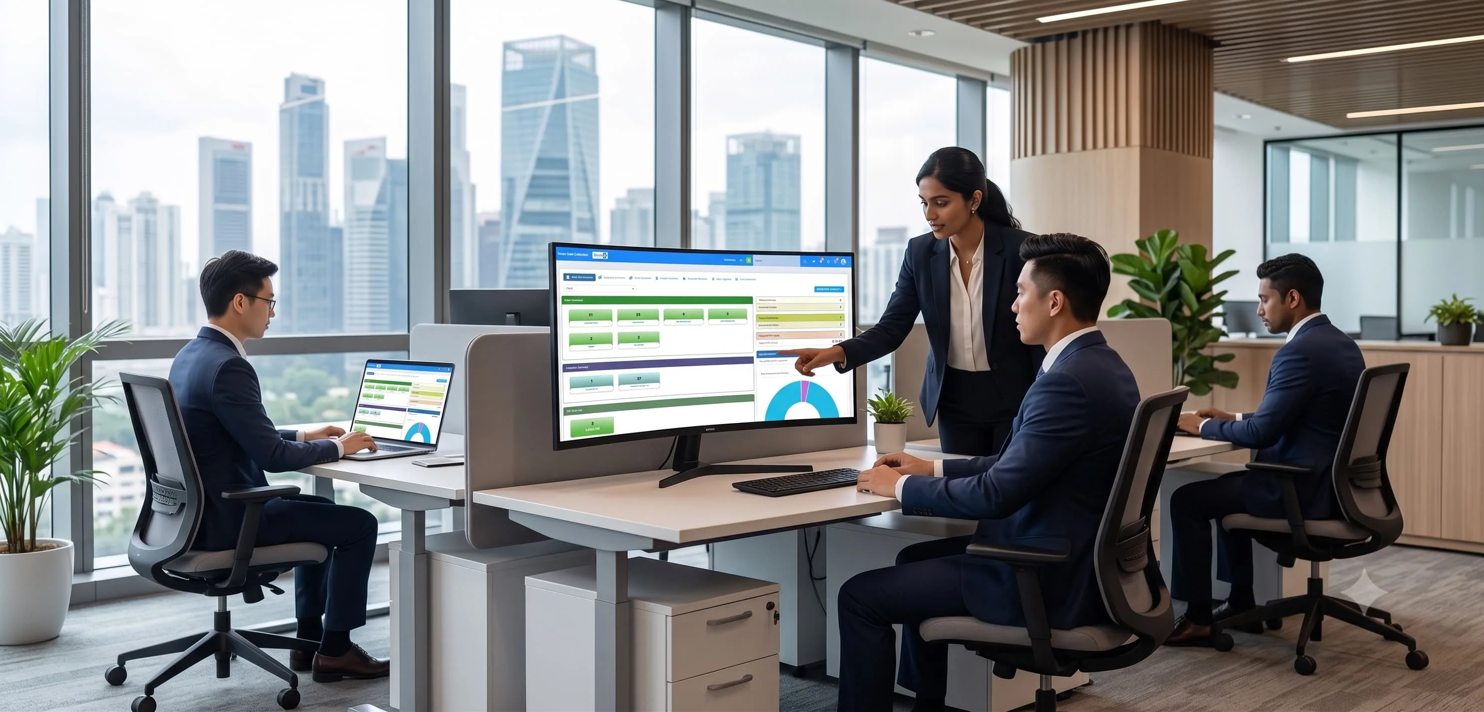 Smart Debt Collection automated recovery workflow and real-time analytics dashboard for Singapore financial institutions