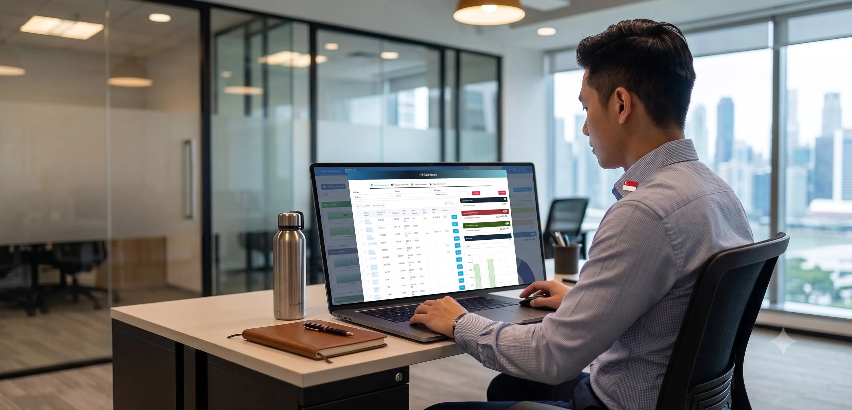 Smart Debt Collection recovery management dashboard for banks and collection agencies in Singapore showing collection tracking and payment recovery