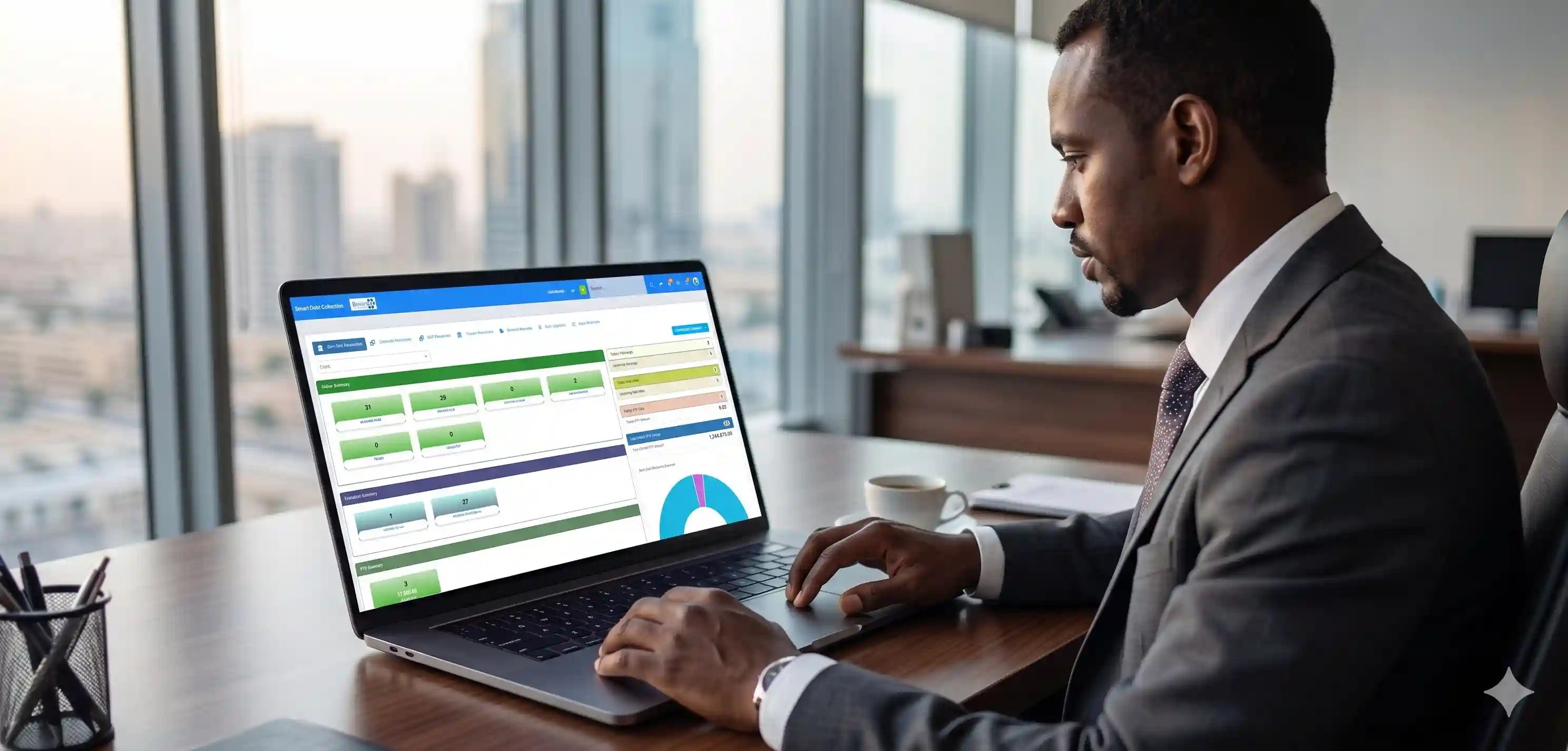 Smart Debt Collection software dashboard for automated payment collection and debt recovery