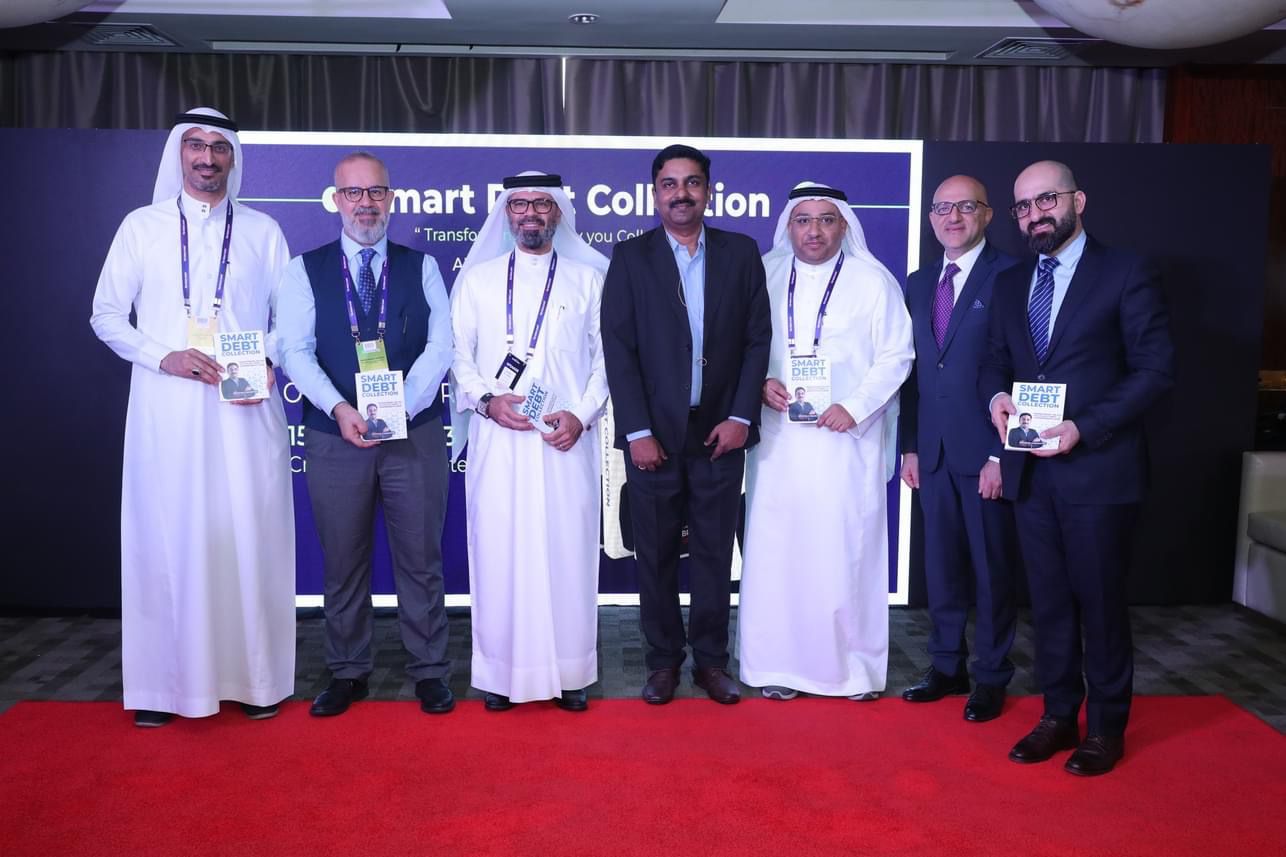 Launch of Smart Debt Collection book by Beveron CEO Brijesh Chedayan, the first book on collection automation in the region