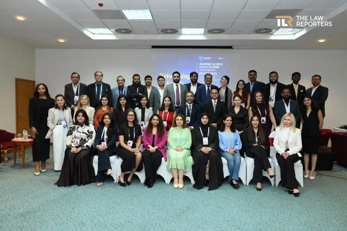 Group photo of delegates and speakers at the 7th Bespoke Global Legal Summit Dubai, IP, AI and LegalTech edition
