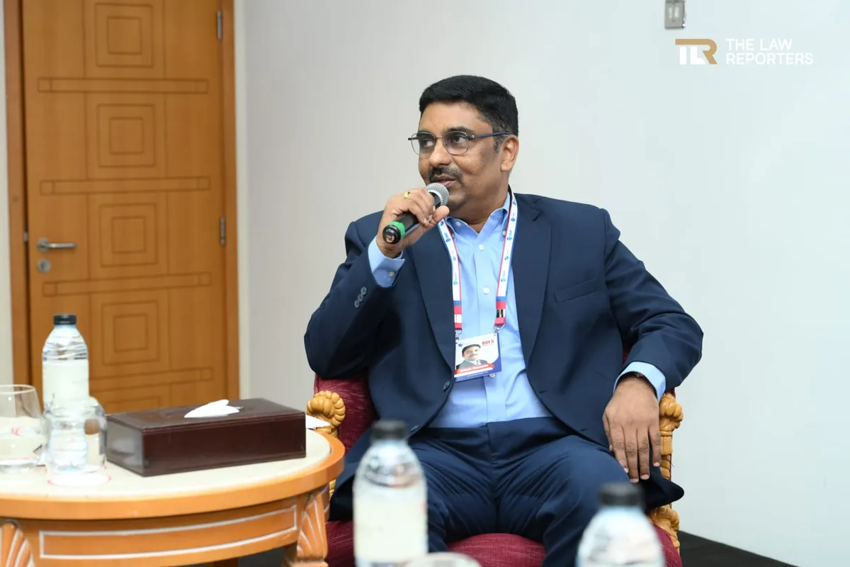 Brijesh Chedayan of Beveron Technologies moderating the LegalTech for Disputes session at the Bespoke Global Legal Summit Dubai