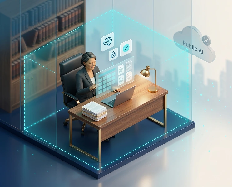 On-premise AI for legal teams keeping confidential case data inside the law firm's secure environment